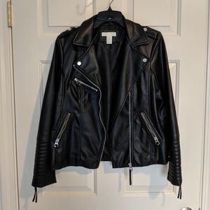 Faux leather jacket